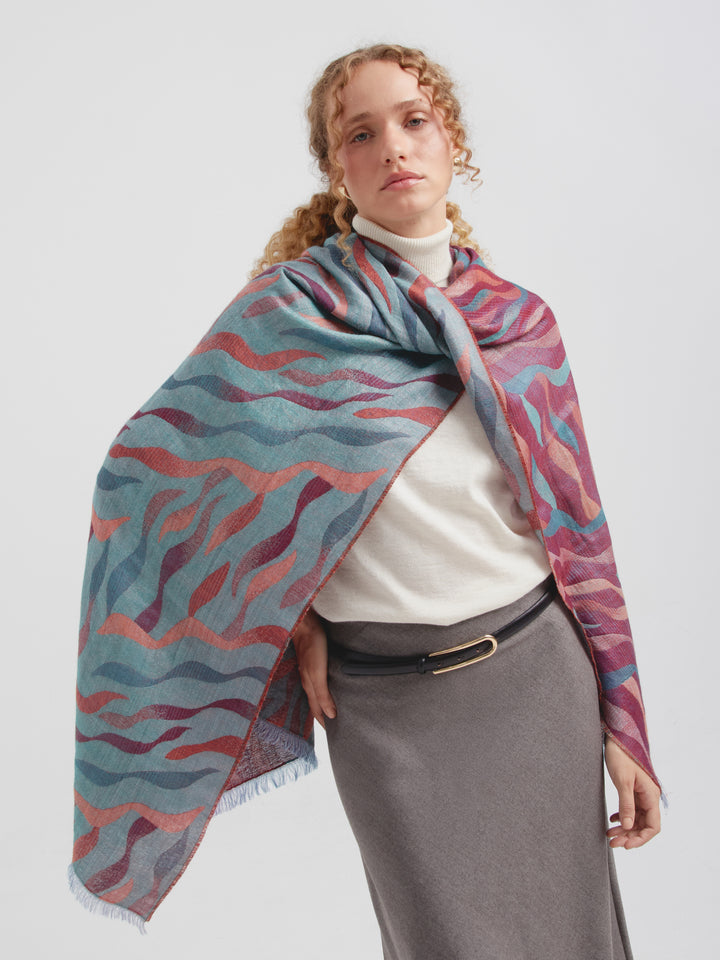 Estola Carabely De Baby Alpaca Color Multicolor