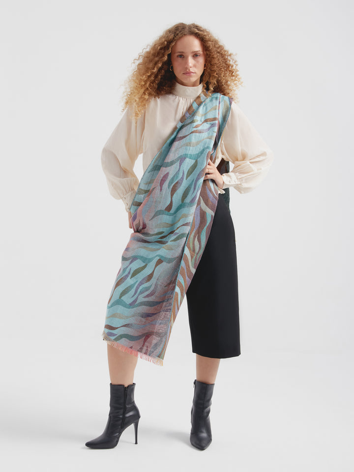 Estola Carabely De Baby Alpaca Color Multicolor