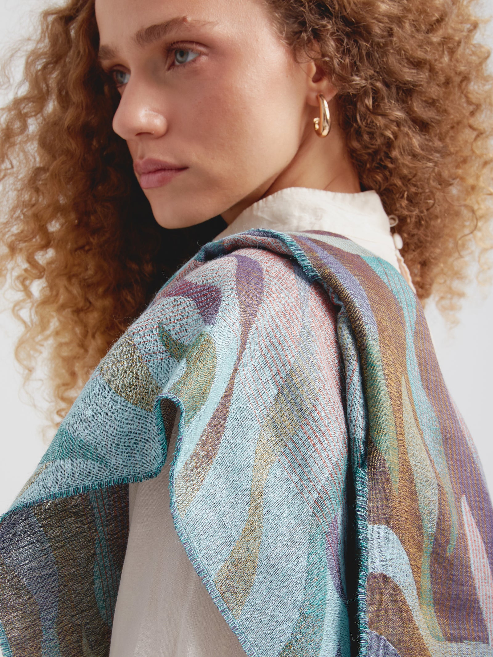 Estola Carabely De Baby Alpaca Color Multicolor