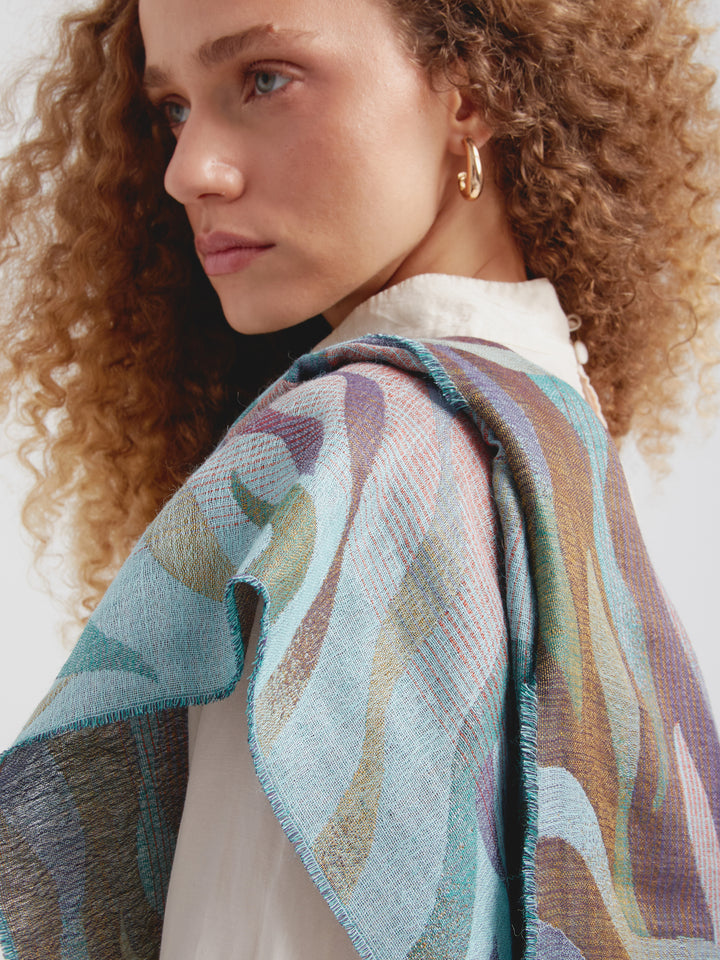 Estola Carabely De Baby Alpaca Color Multicolor