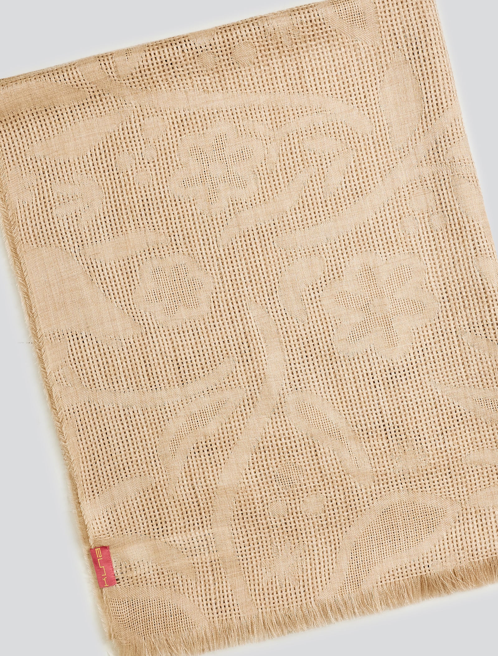 Estola Yruma De Baby Alpaca Color Beige