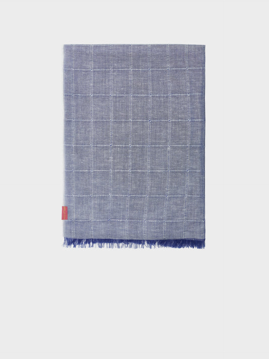 Estola Zoda De Baby Alpaca Color Azul