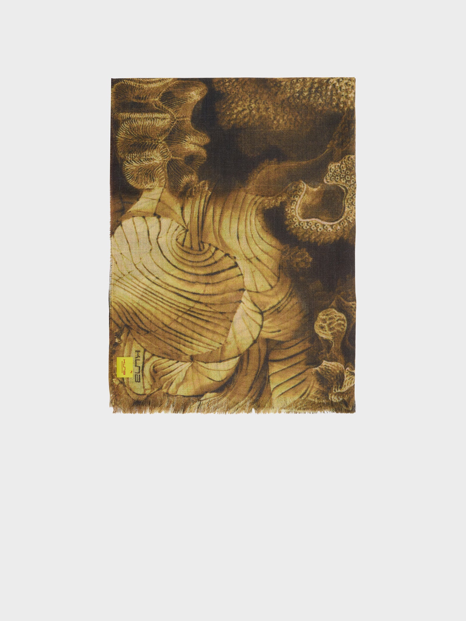 Estola Zanone De Baby Alpaca Color Amarillo