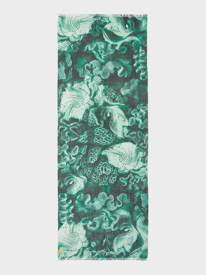 Estola Zanone De Baby Alpaca Color Verde