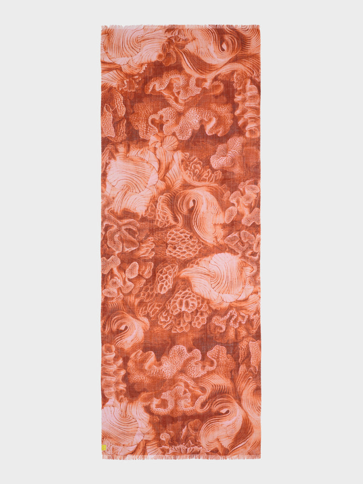 Estola Zanone De Baby Alpaca Color Naranja