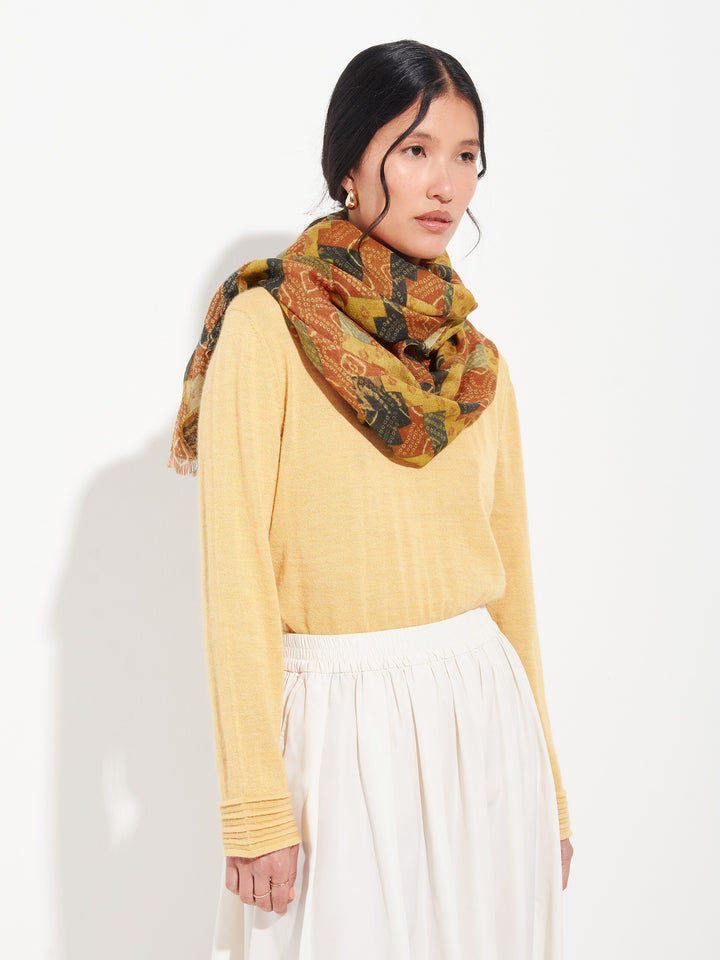Huari Stole - 6 Multicolor Baby Alpaca