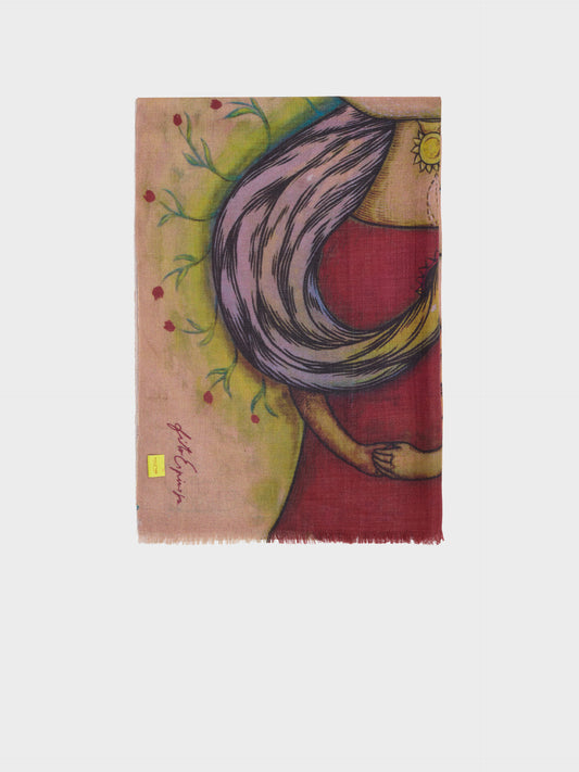 Estola La Energia Infinita De Baby Alpaca Color Multicolor