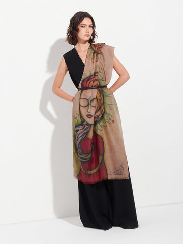 Estola La Energia Infinita De Baby Alpaca Color Multicolor