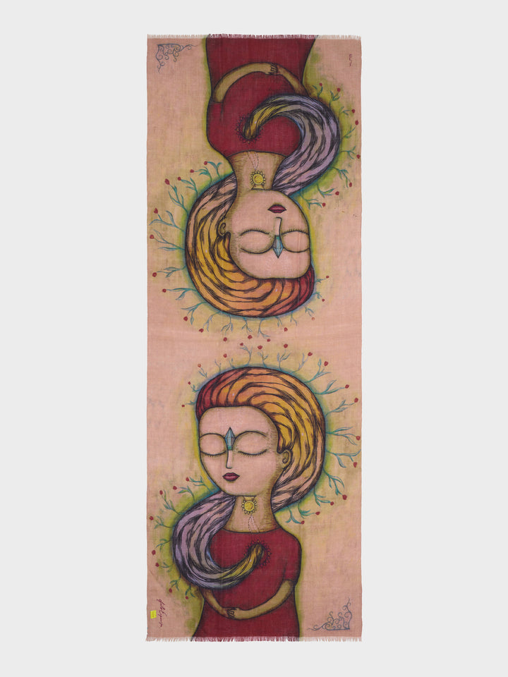 Estola La Energia Infinita De Baby Alpaca Color Multicolor
