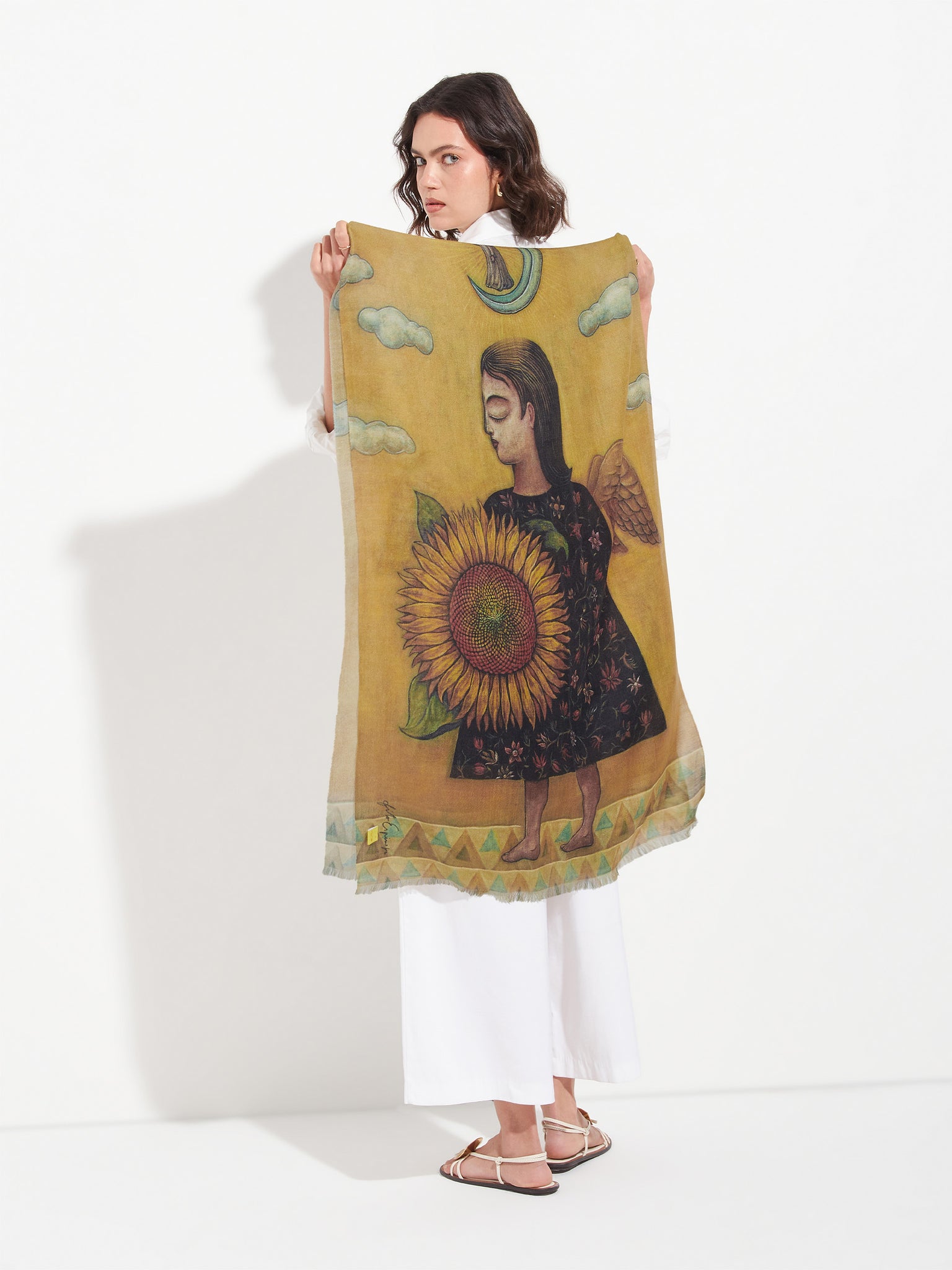 Estola Influencia De Baby Alpaca Color Multicolor