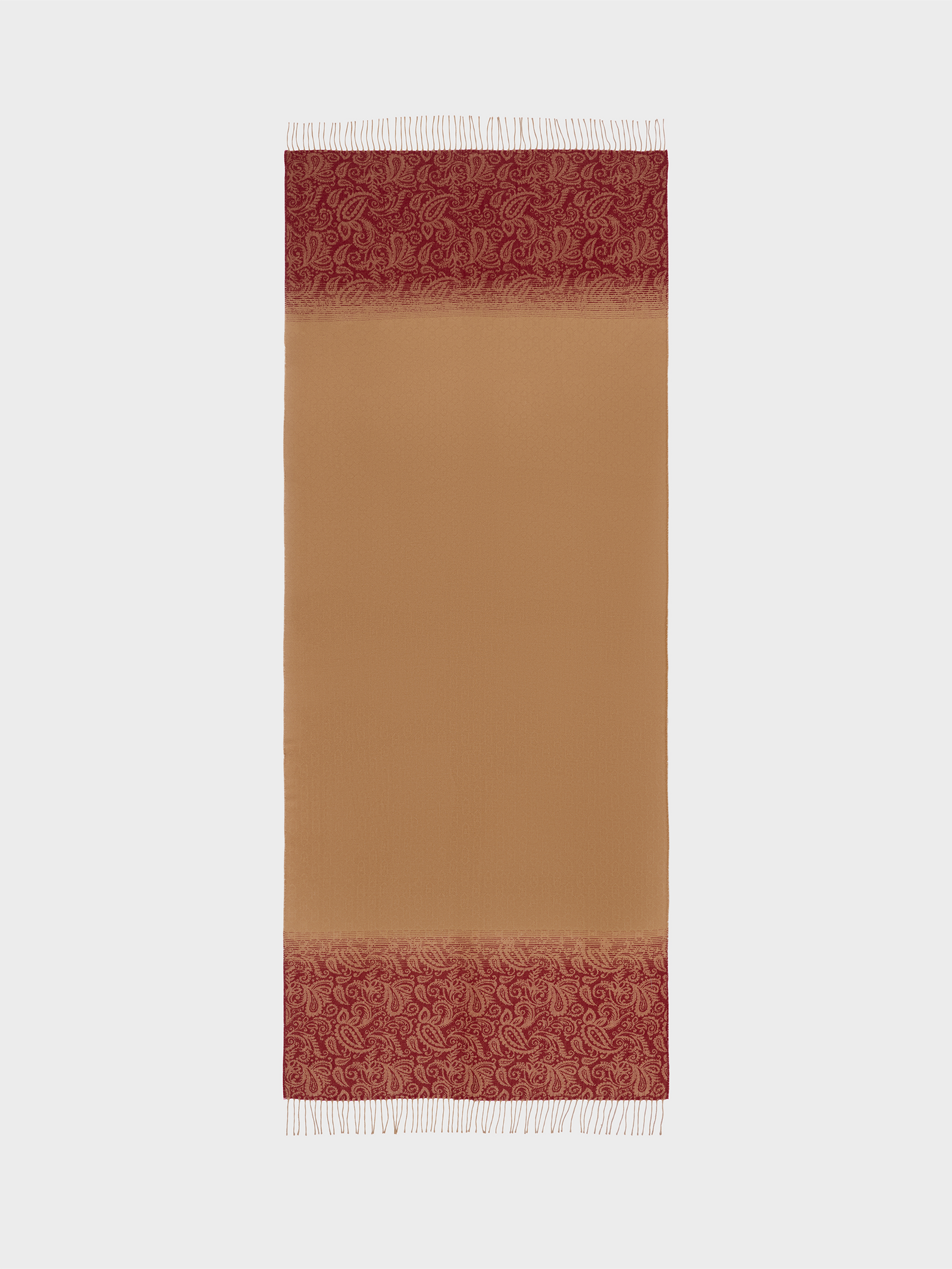 Estola Brunei De Vicuña Color Rojo/Camel