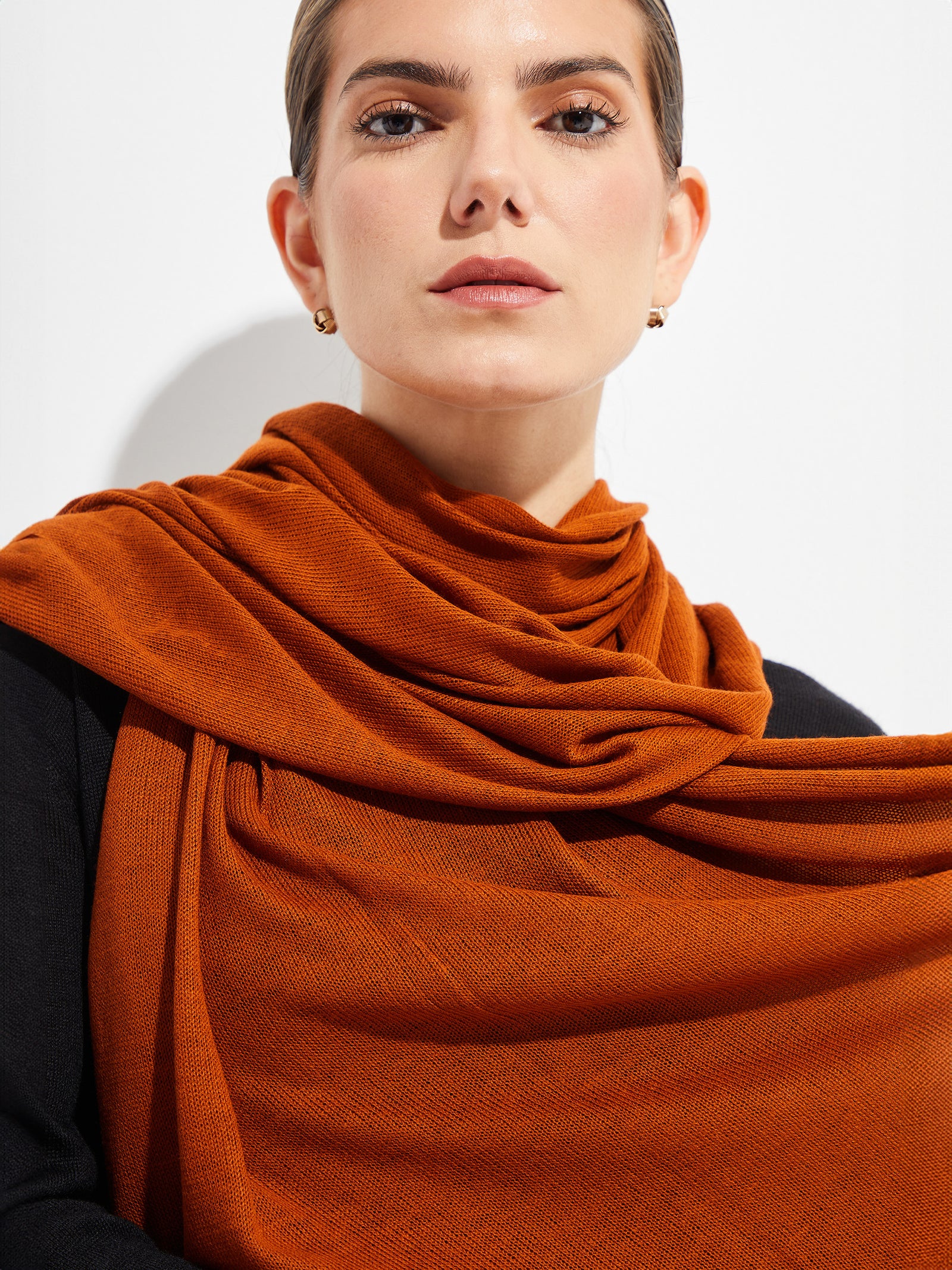Estola Bouveret De Vicuña Color Naranja