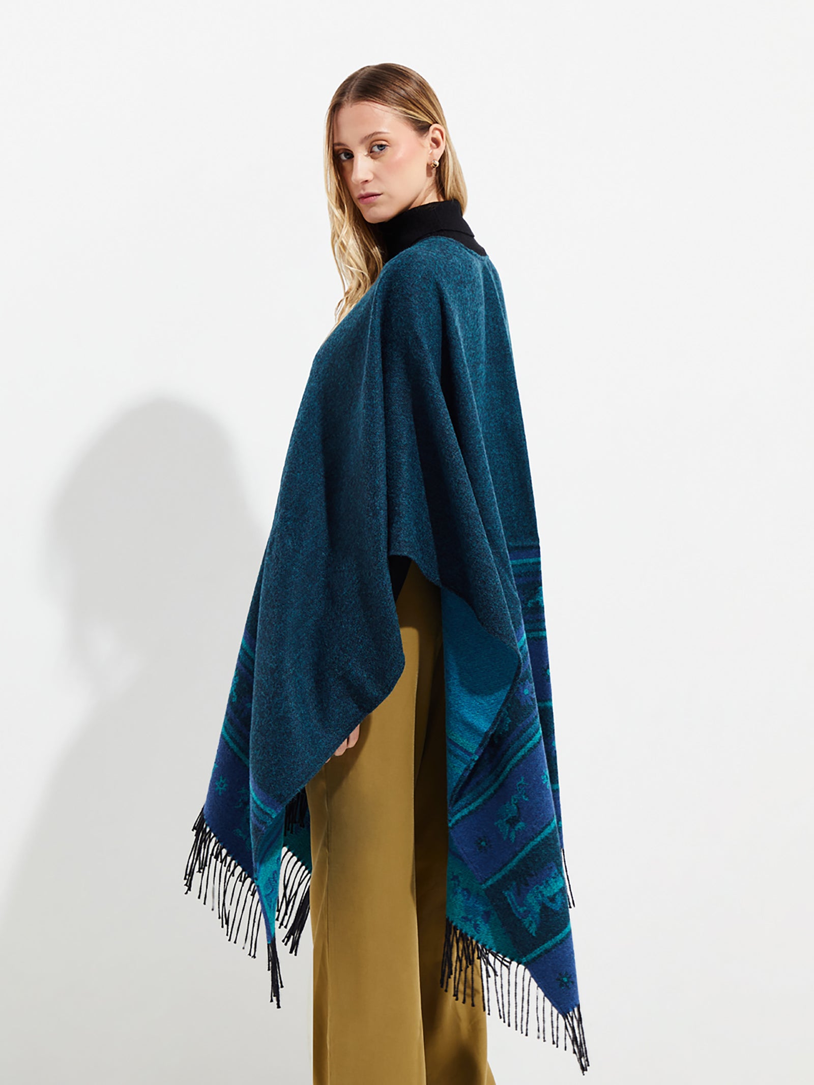 Nazca Cape - 41 Blue Baby Alpaca