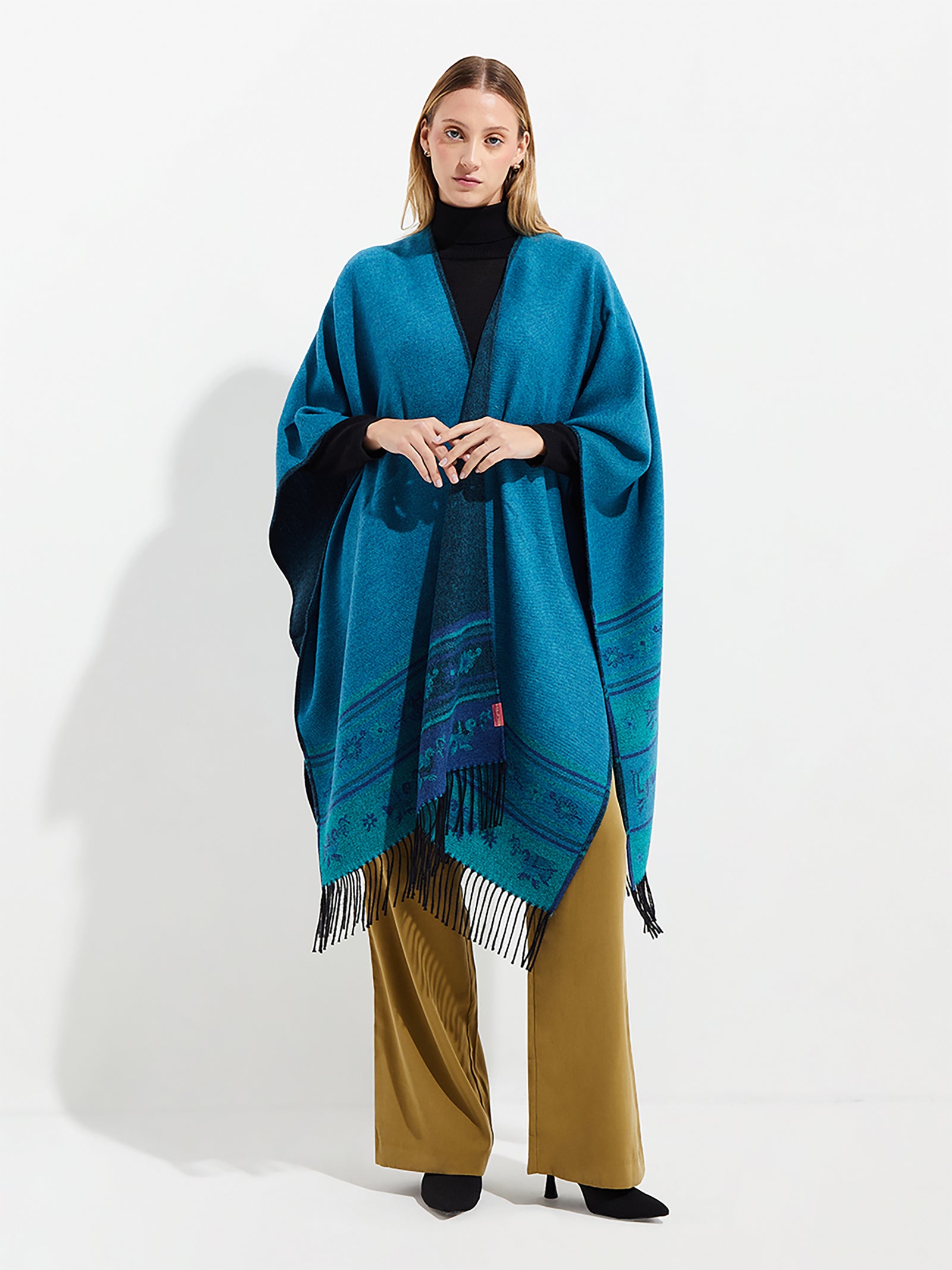 Nazca Cape - 41 Blue Baby Alpaca