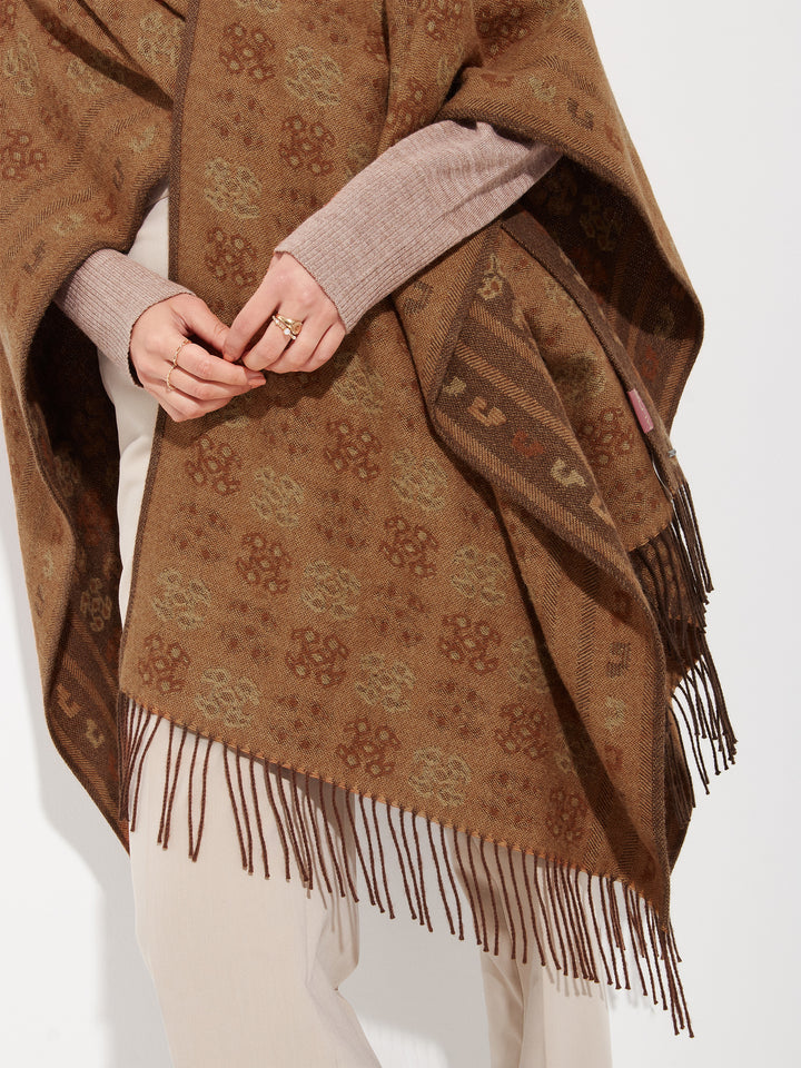 Capa Chancay - 35 De Baby Alpaca Color Marron