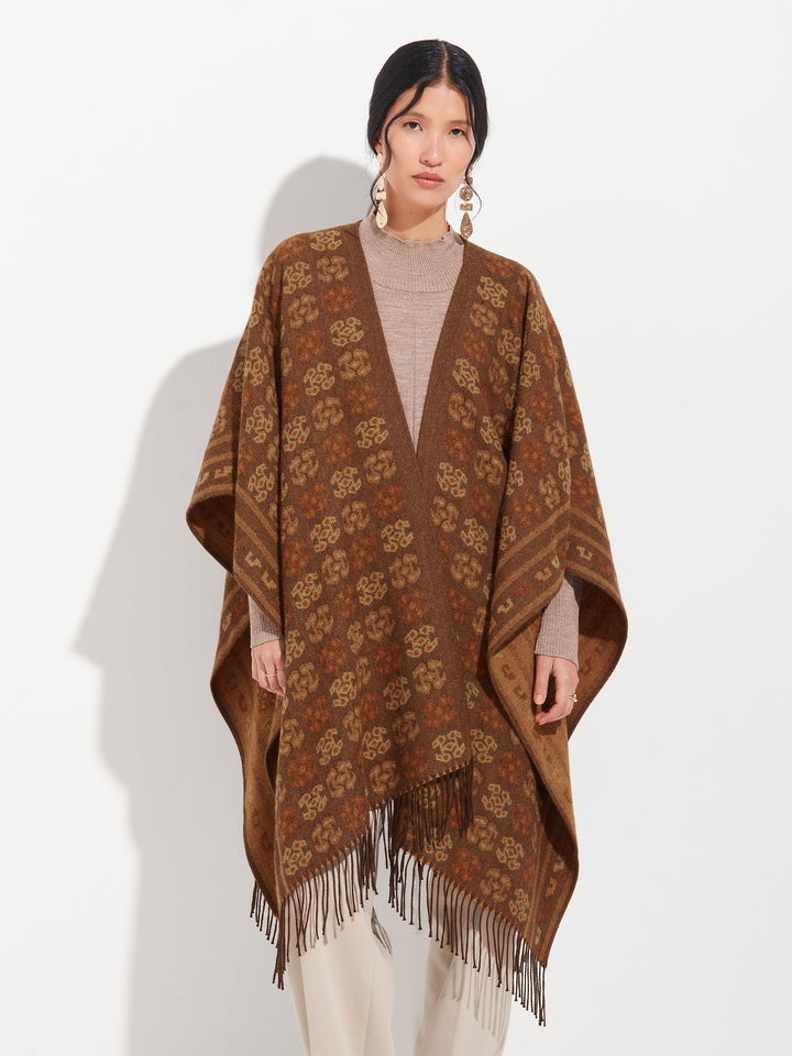 Capa Chancay - 35 De Baby Alpaca Color Marron