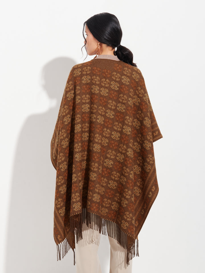 Capa Chancay - 35 De Baby Alpaca Color Marron