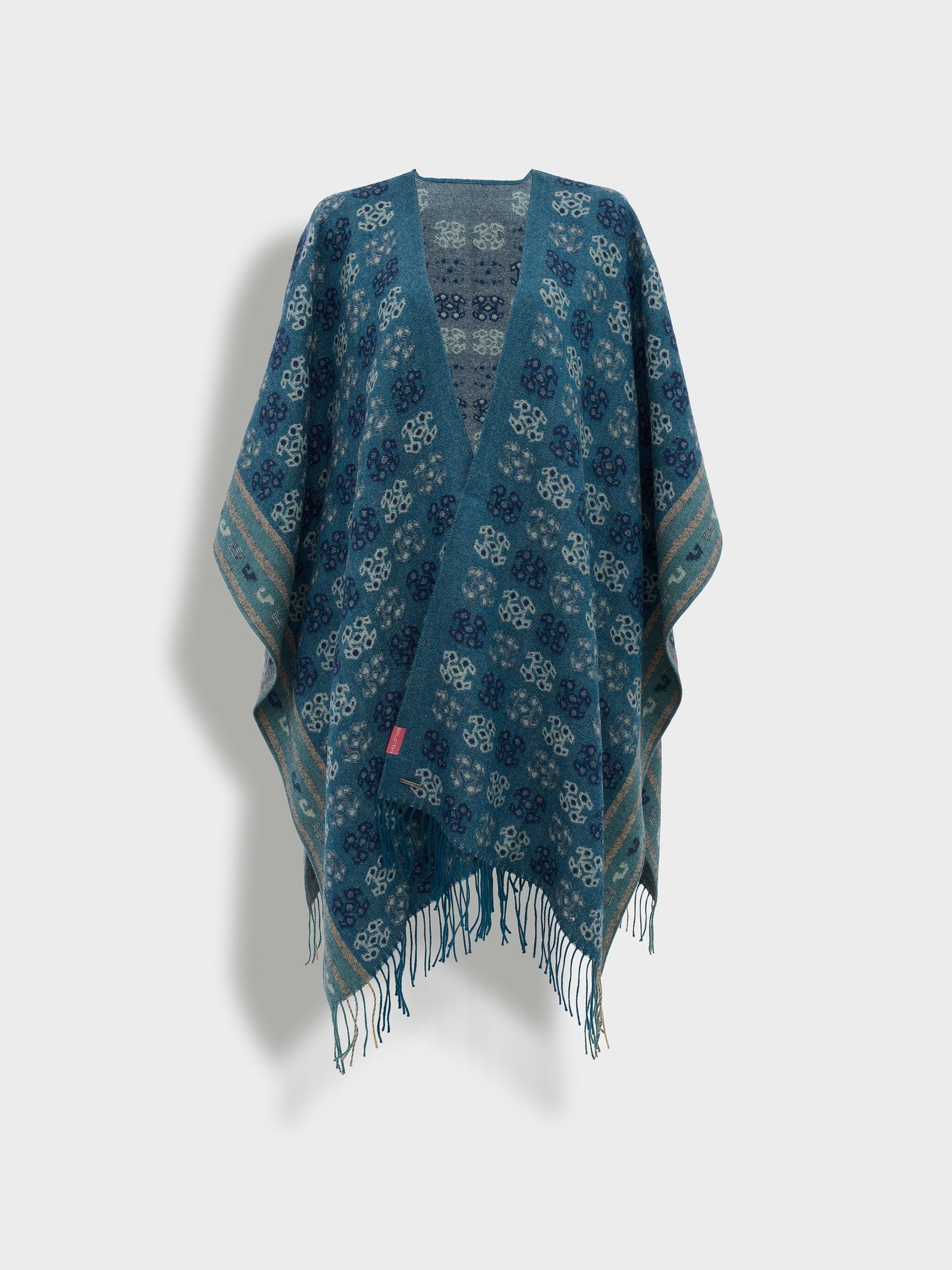 Capa Chancay - 35 De Baby Alpaca Color Azul