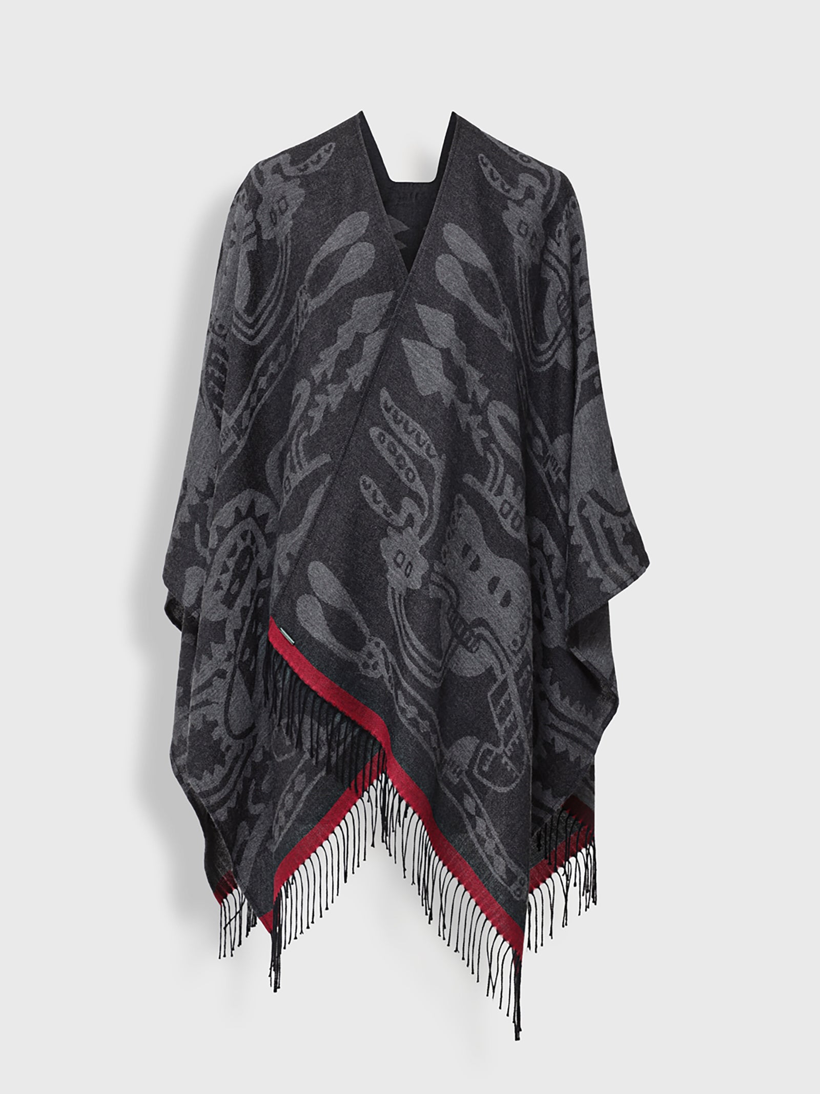 Nazca Cape - 45 In. Royal Alpaca Black