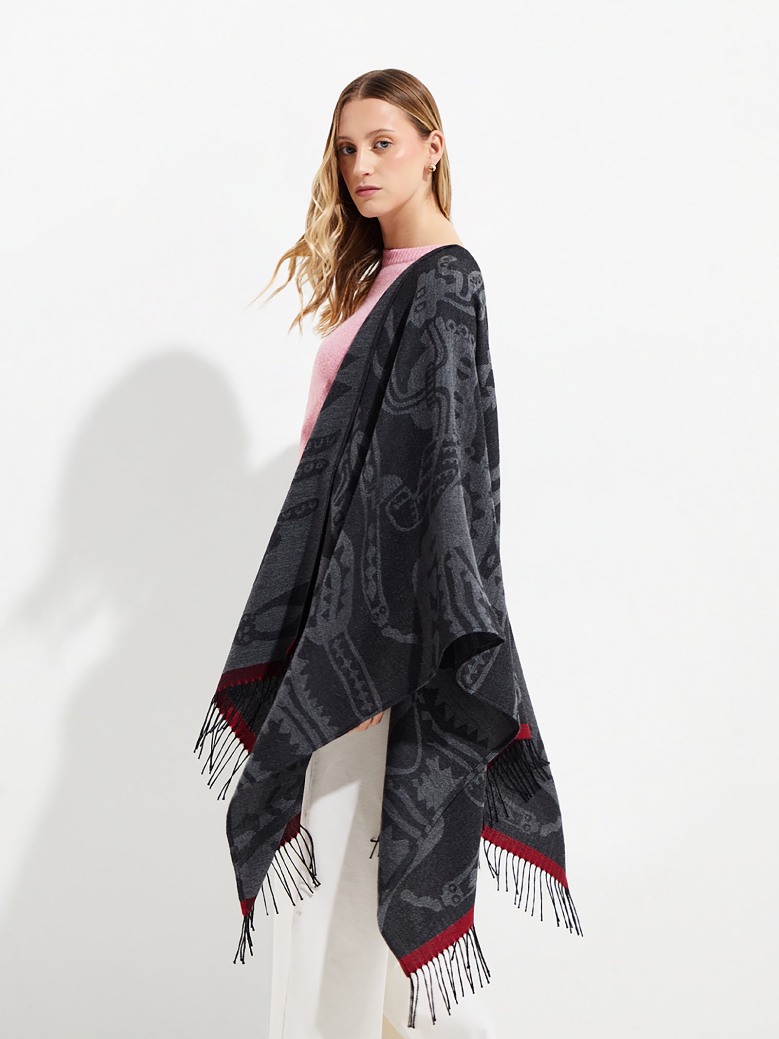 Nazca Cape - 45 In. Royal Alpaca Black
