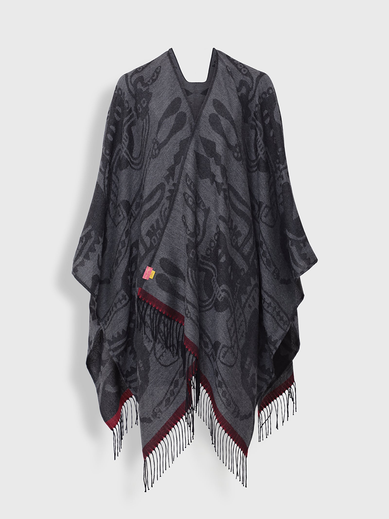 Nazca Cape - 45 In. Royal Alpaca Black