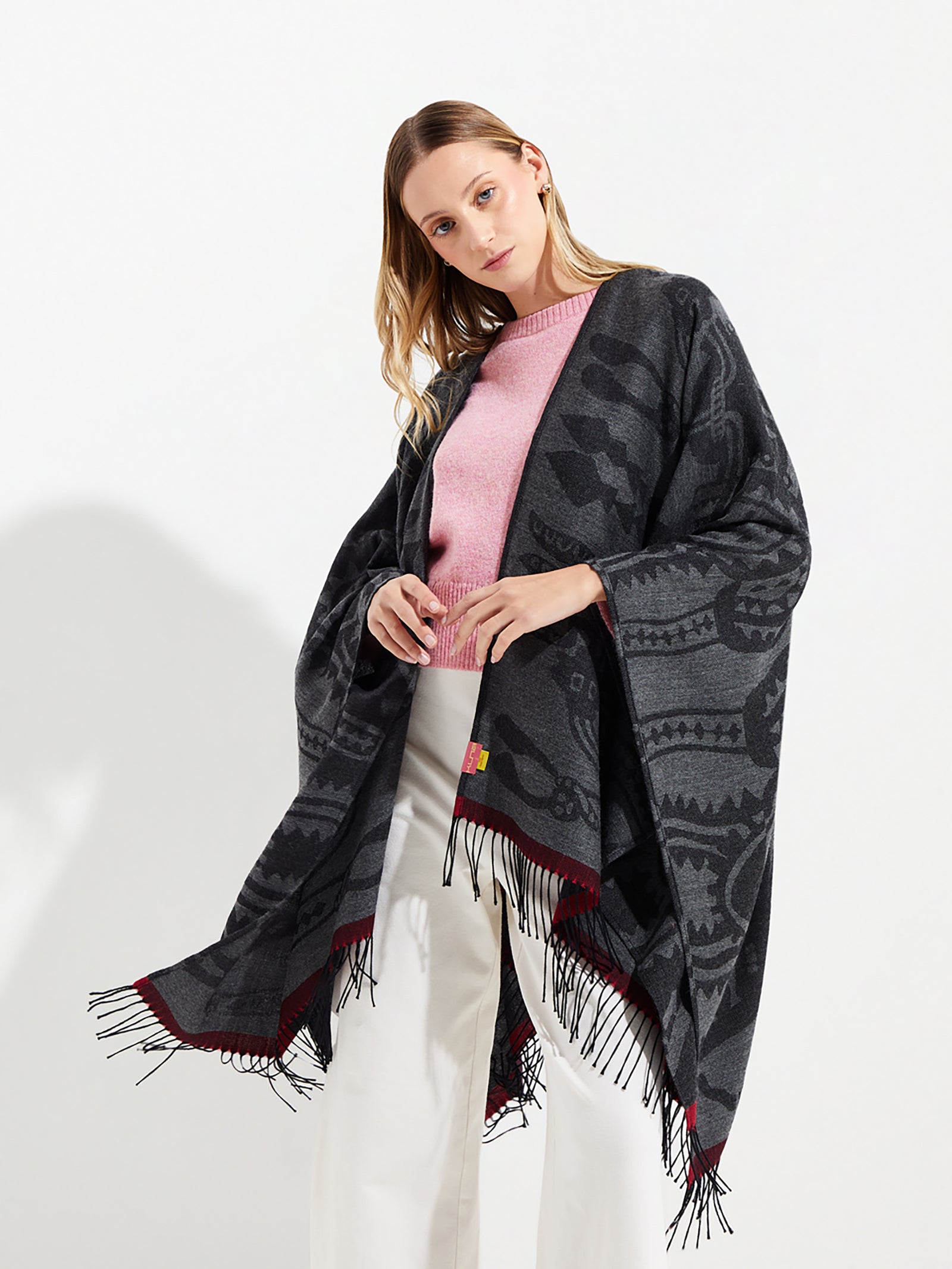 Nazca Cape - 45 In. Royal Alpaca Black