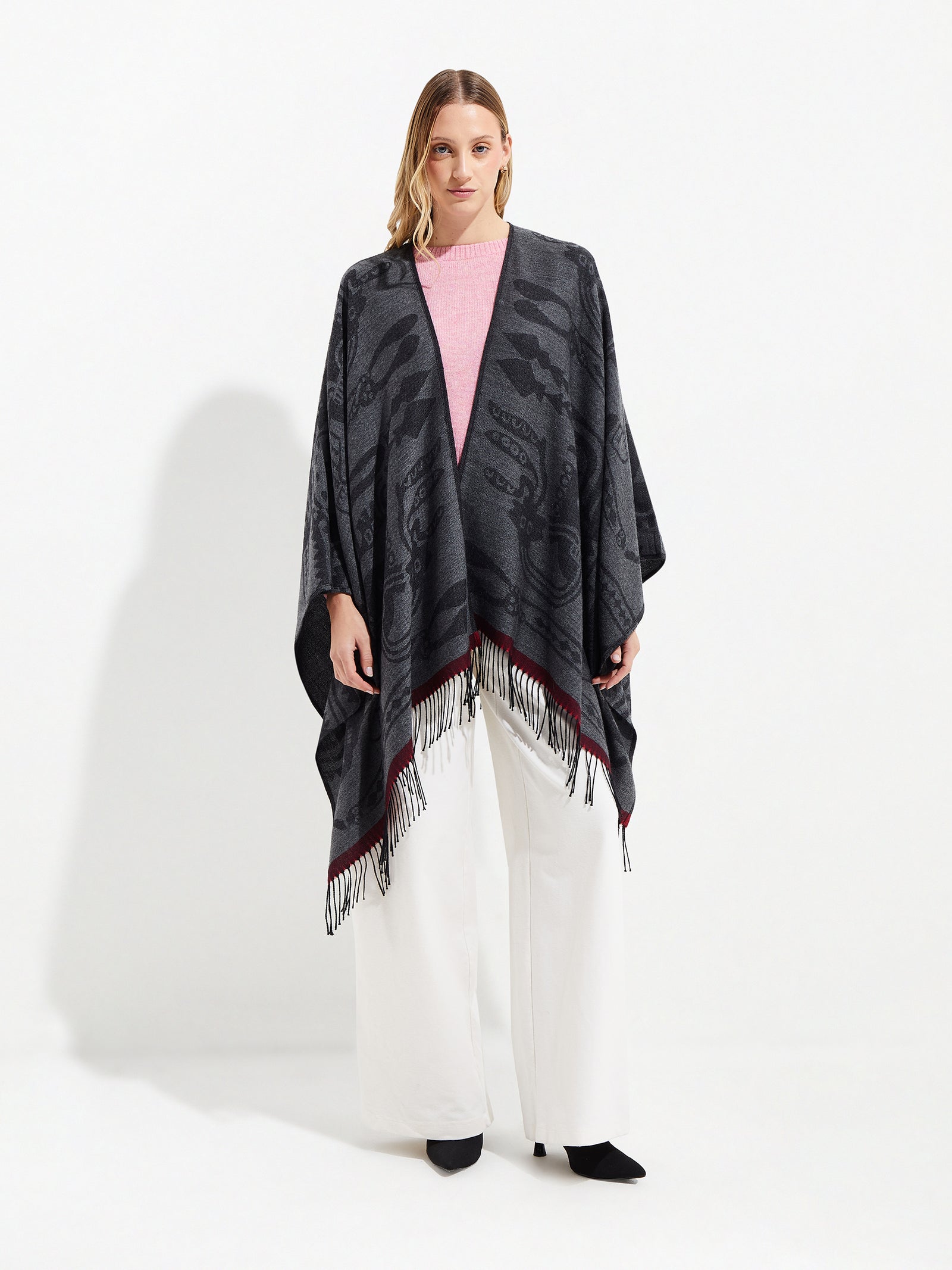 Nazca Cape - 45 In. Royal Alpaca Black