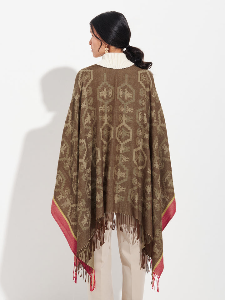 Capa Chimu - 12 De Royal Alpaca Color Amarillo