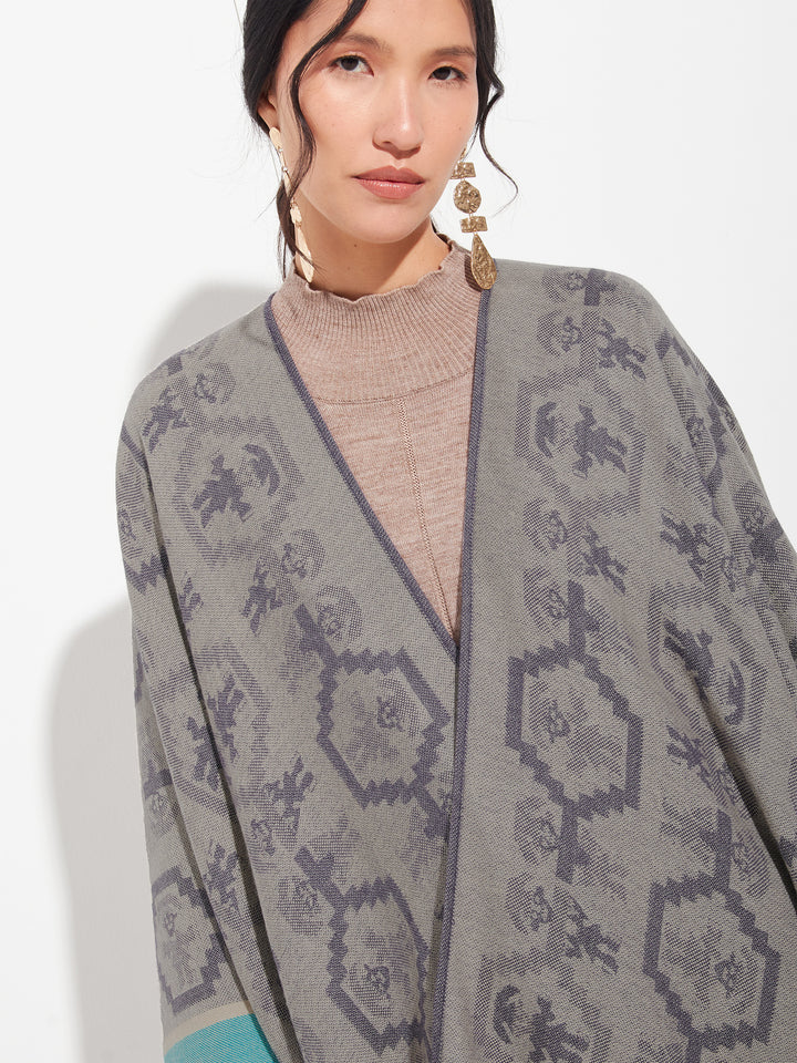 Capa Chimu - 12 De Royal Alpaca Color Morado