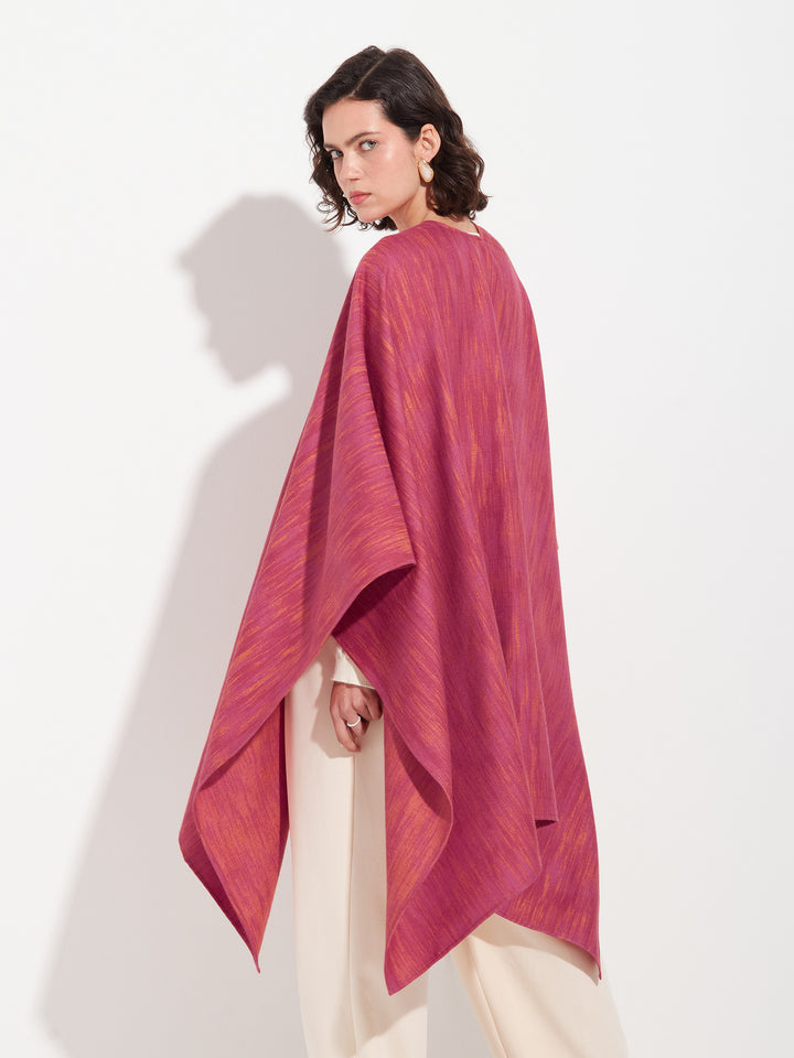 Capa Zareli De Baby Alpaca Color Rosado