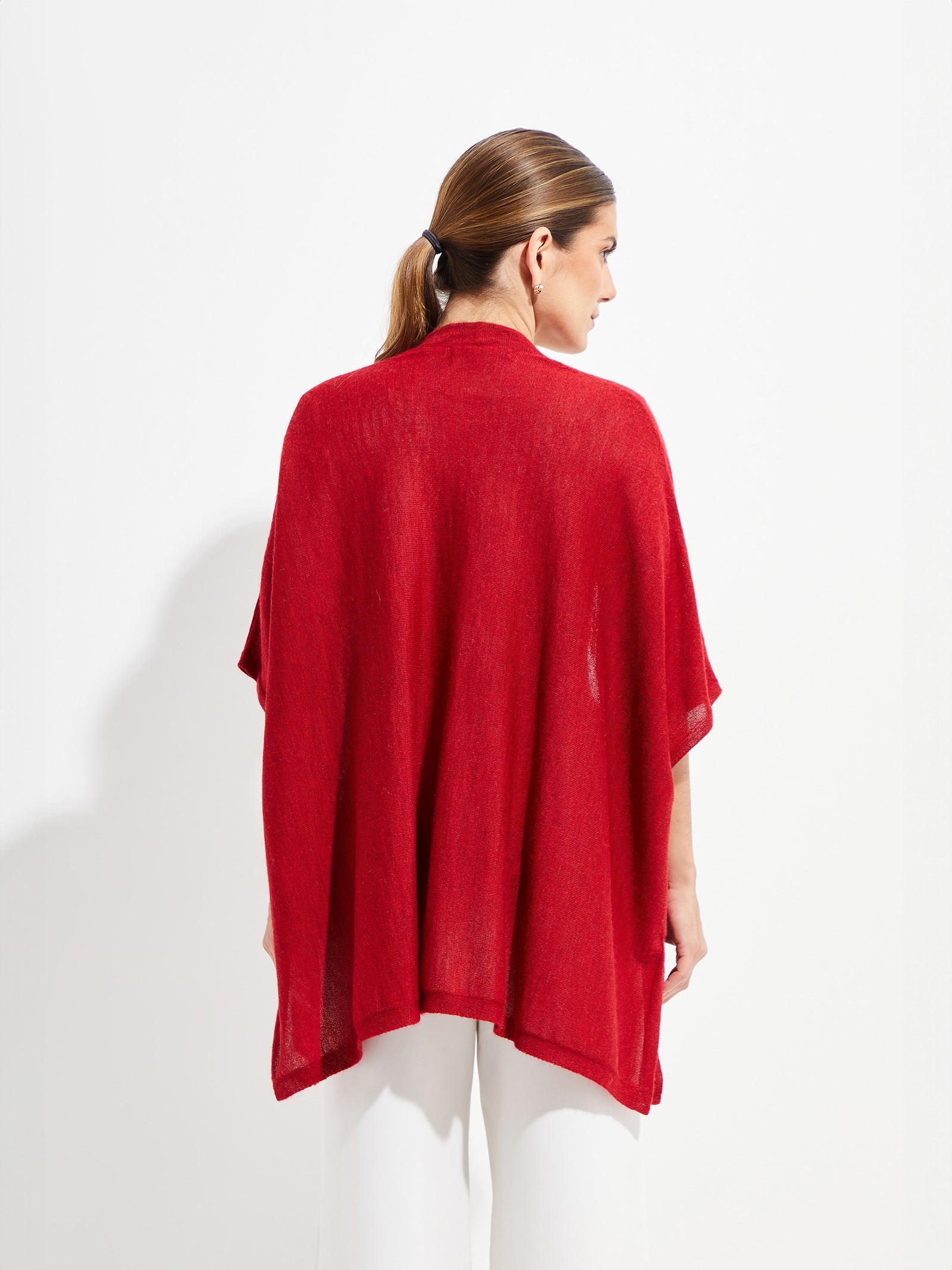 Royal Alpaca Tandem Cape Red Color