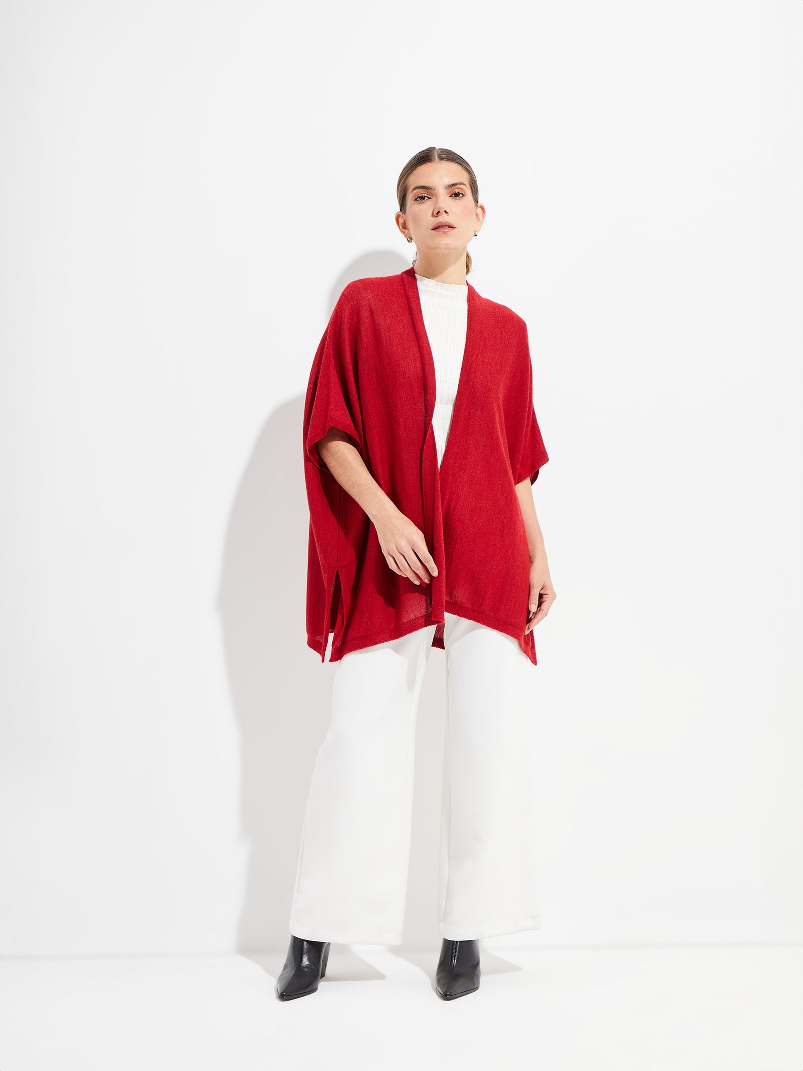 Royal Alpaca Tandem Cape Red Color
