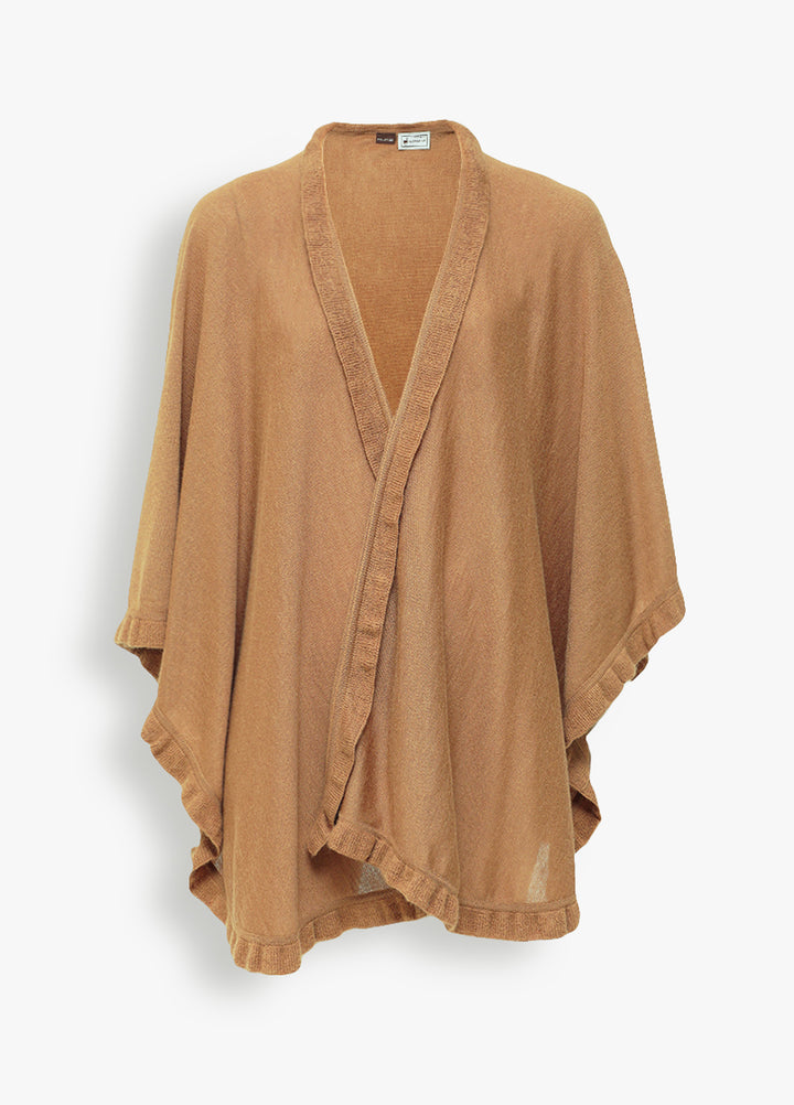 Bromelia Alpaca Poncho Brown Color