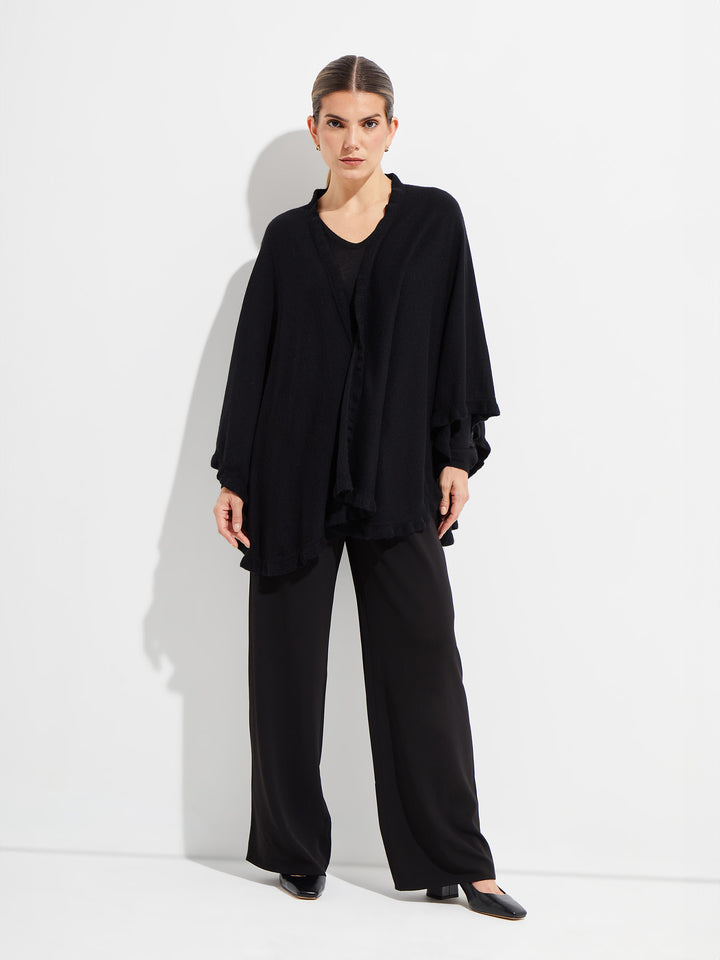 Bromelia Alpaca Poncho Black Color