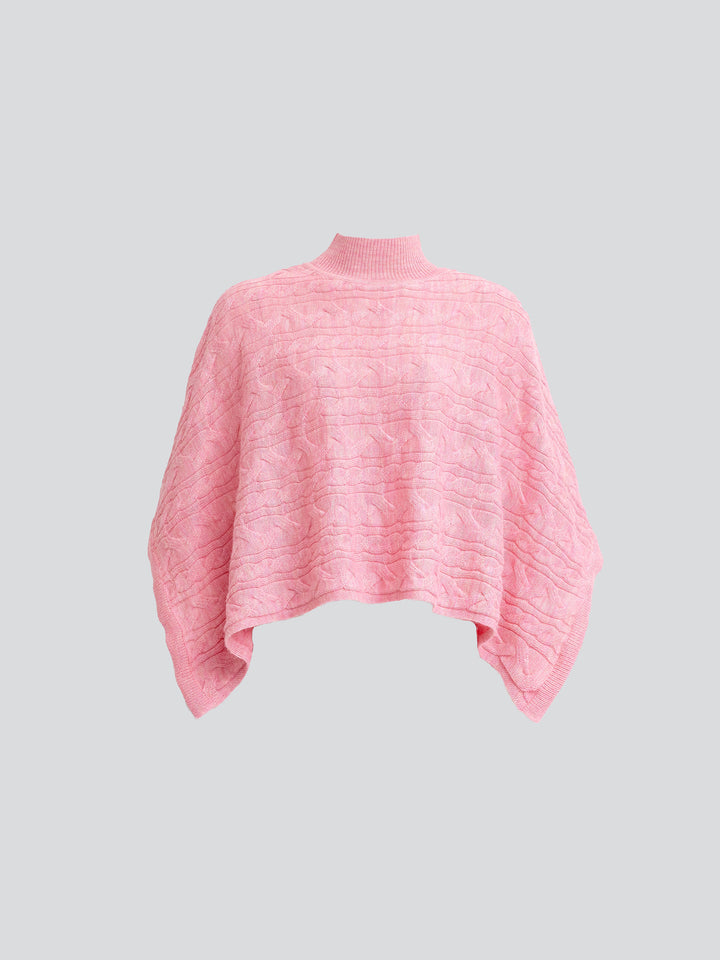Yanina Poncho Made of Baby Alpaca in Pink