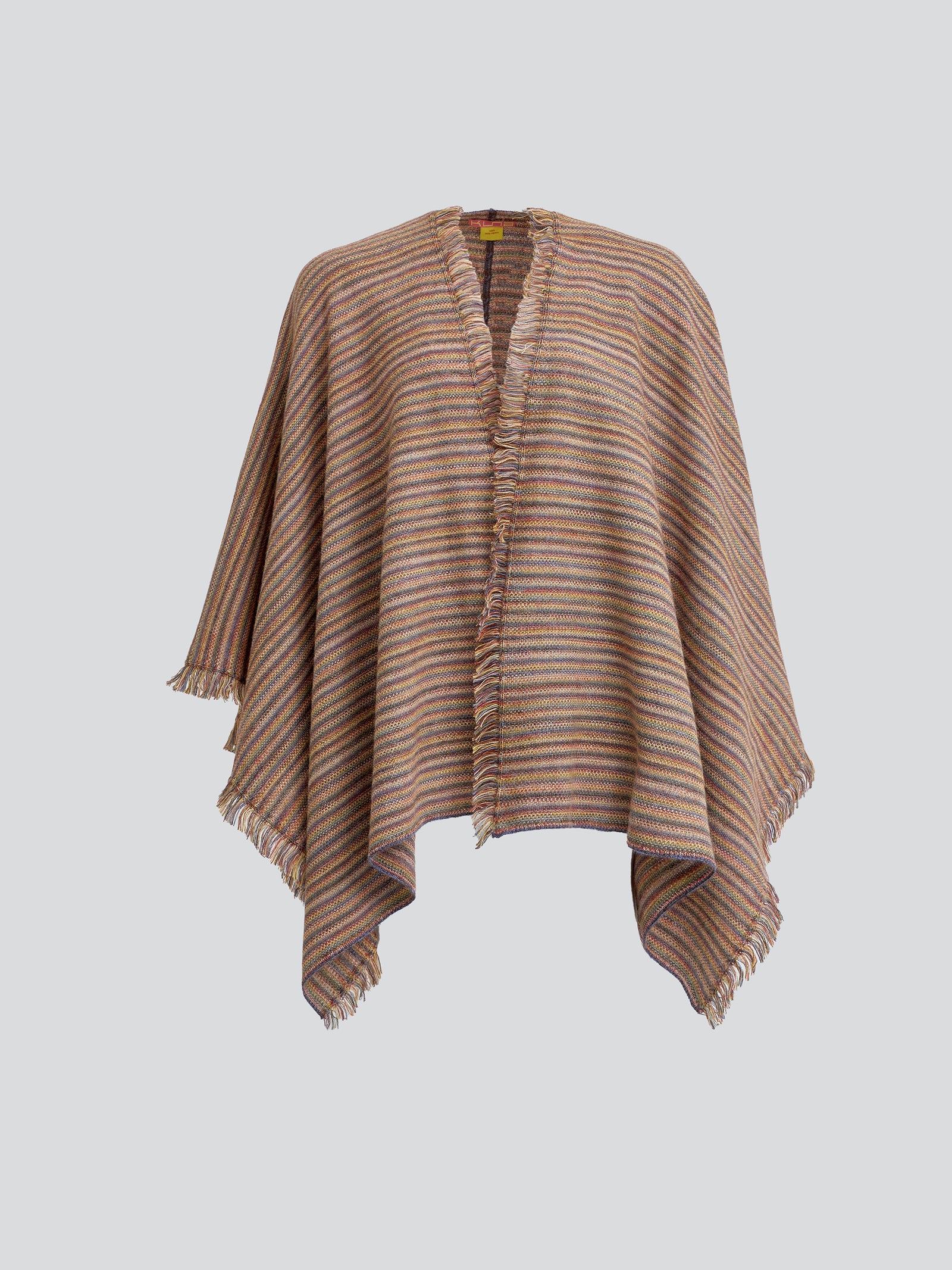 Yudith Poncho Made of Baby Alpaca in Brown Color
