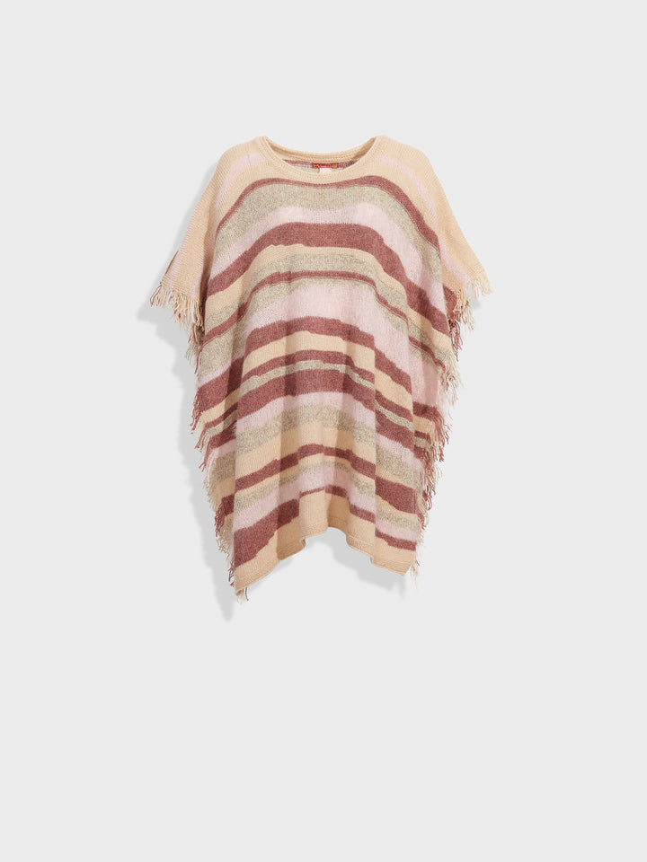 Poncho Zegovia De Baby Alpaca Color Beige
