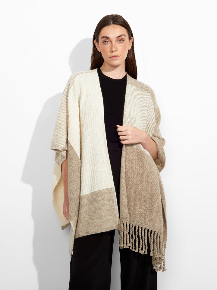 Zela Baby Alpaca Cape Beige