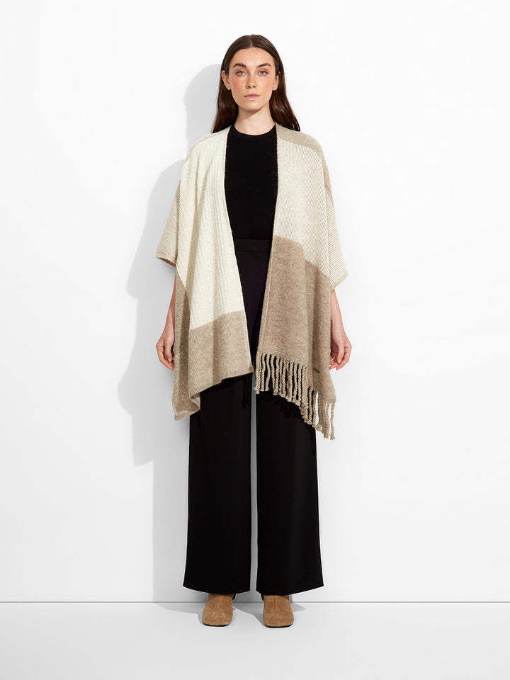 Zela Baby Alpaca Cape Beige
