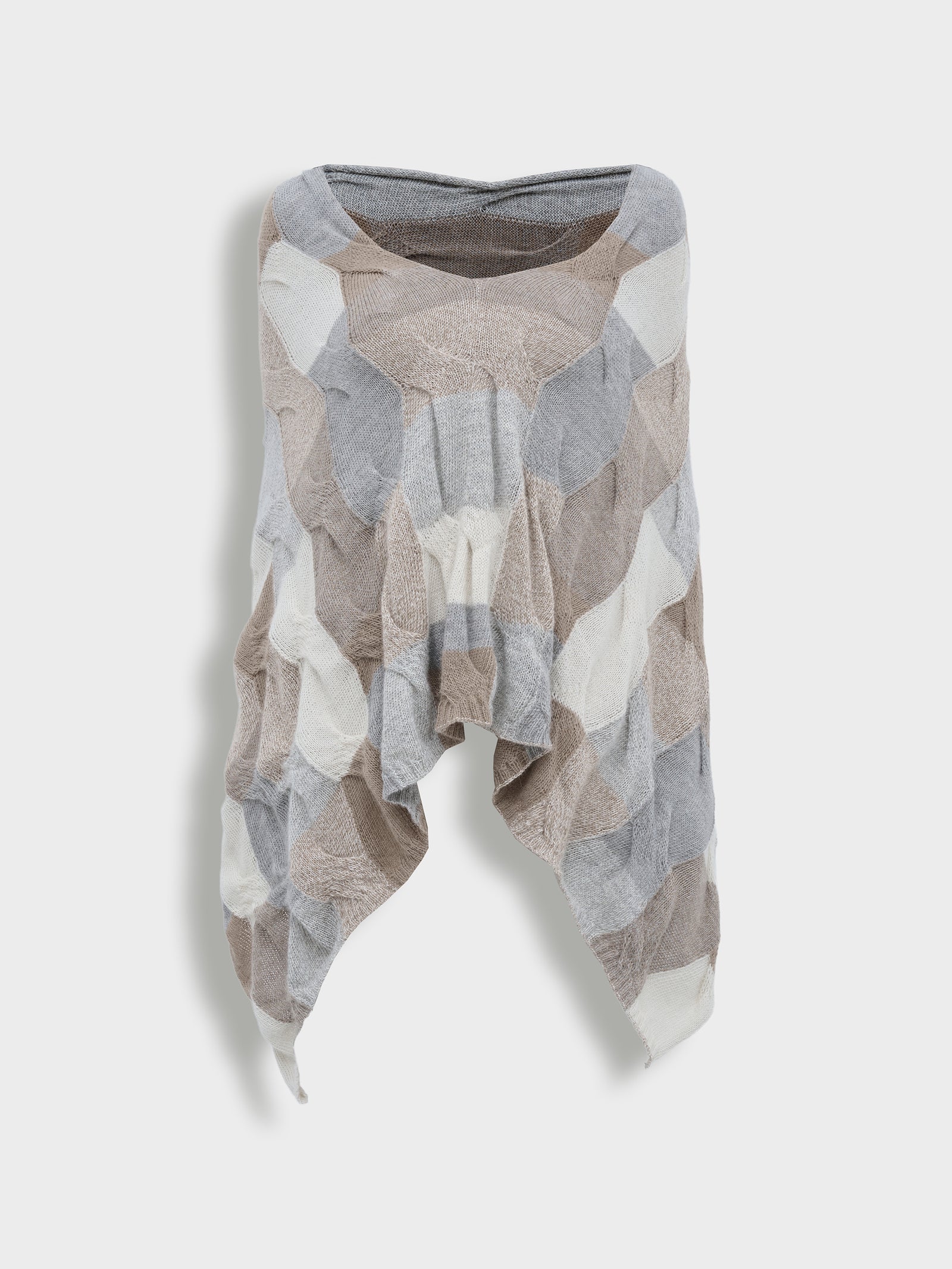Poncho Borsalino De Baby Alpaca Color Multicolor