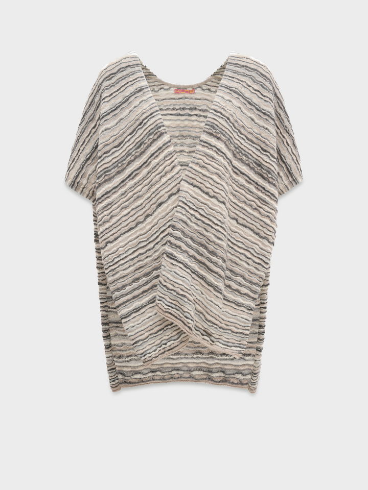 Poncho Corina De Baby Alpaca Color Beige