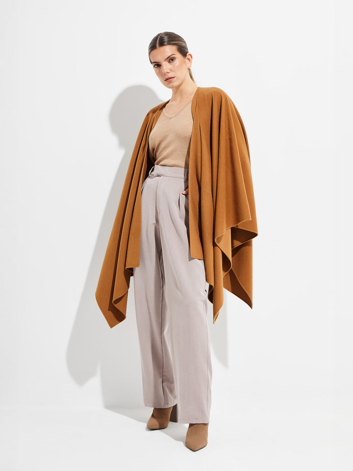 Capa Betty De Vicuña Color Camel