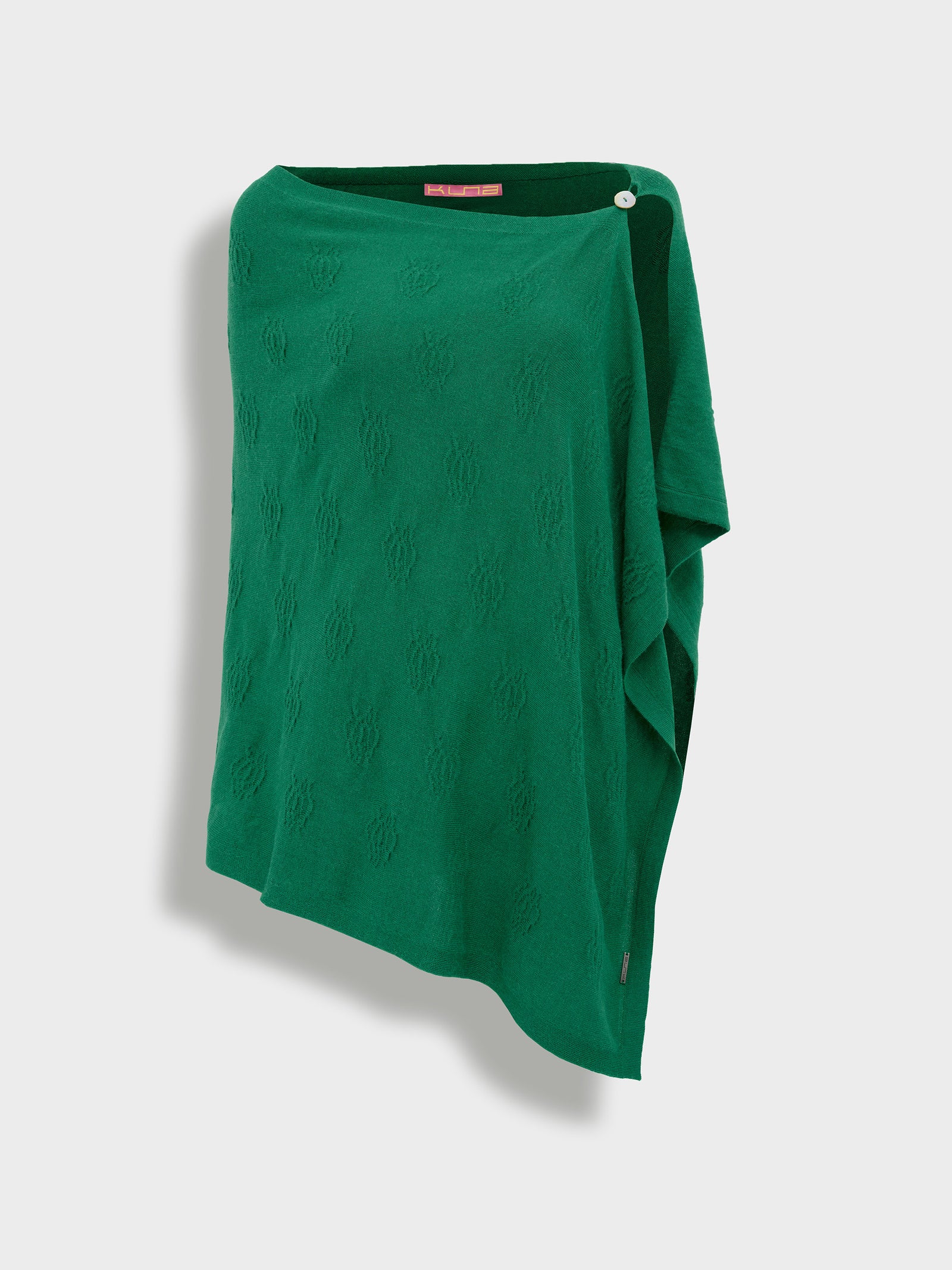 Zabeth Green Cotton Poncho