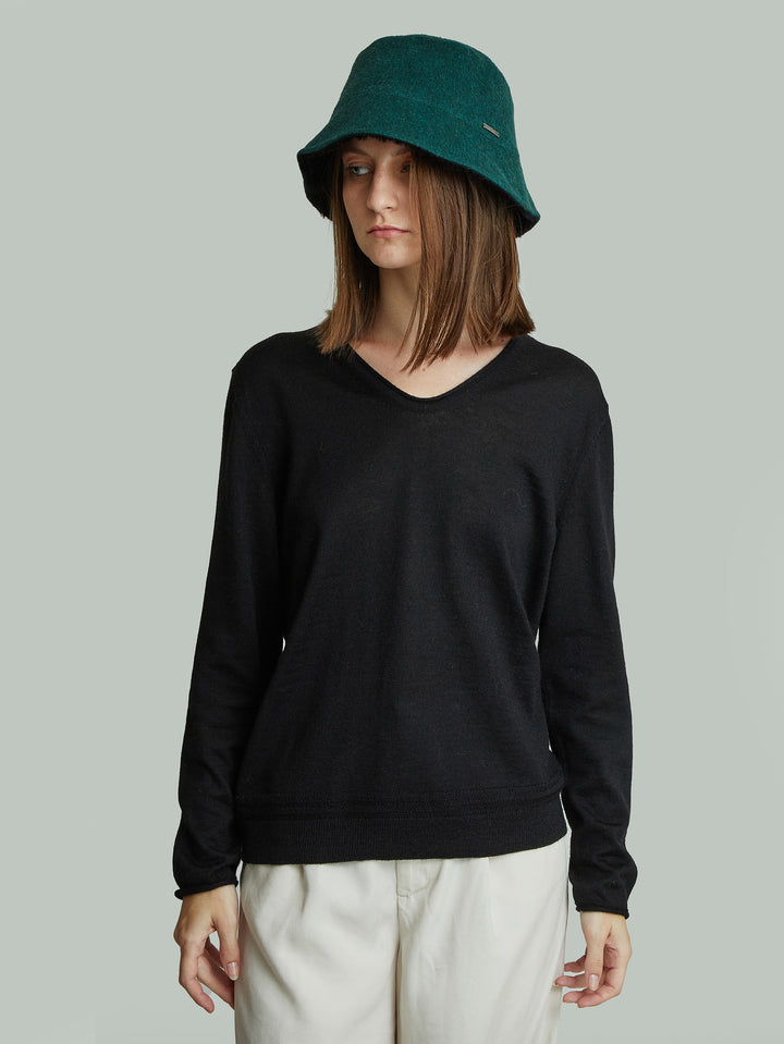 Gorro Young De Baby Alpaca Color Verde