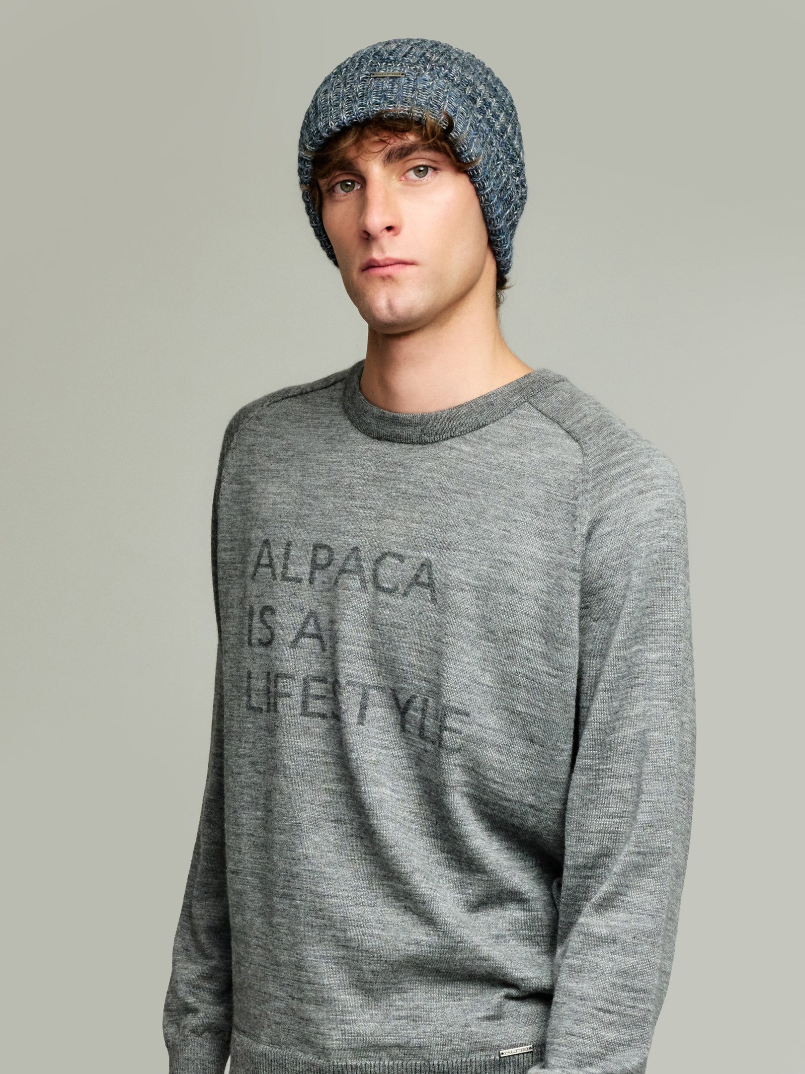 Gorro Ubicate Hat De Baby Alpaca Color Azul