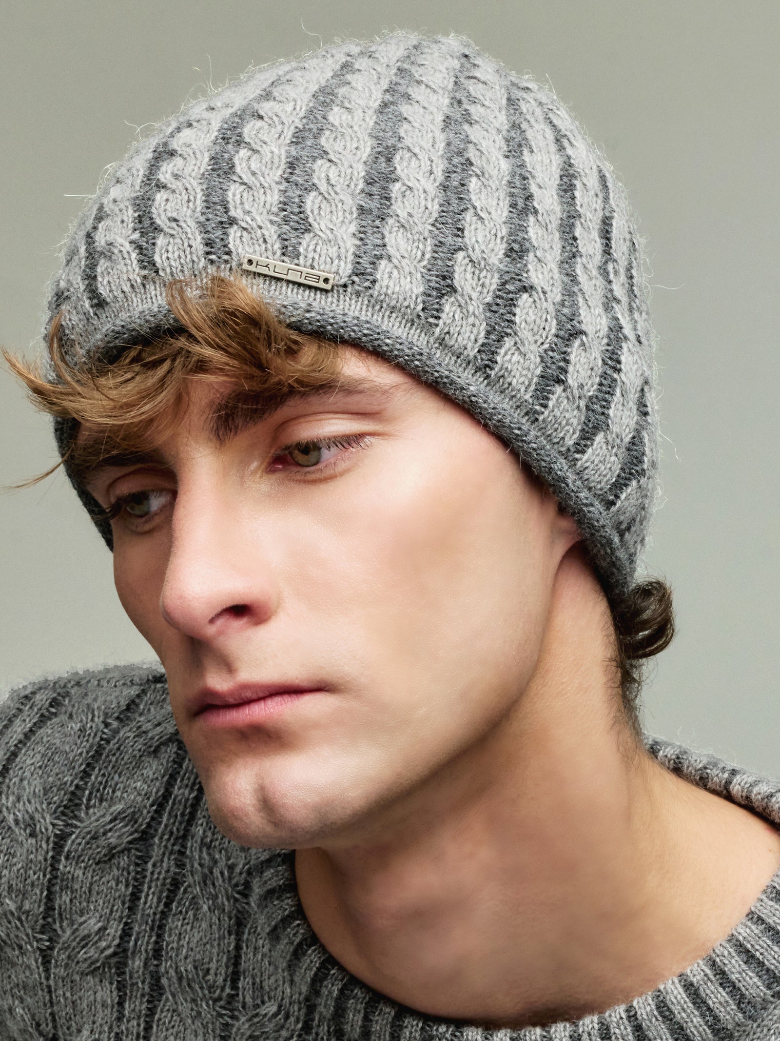 Gorro Yasikov De Baby Alpaca Color Gris