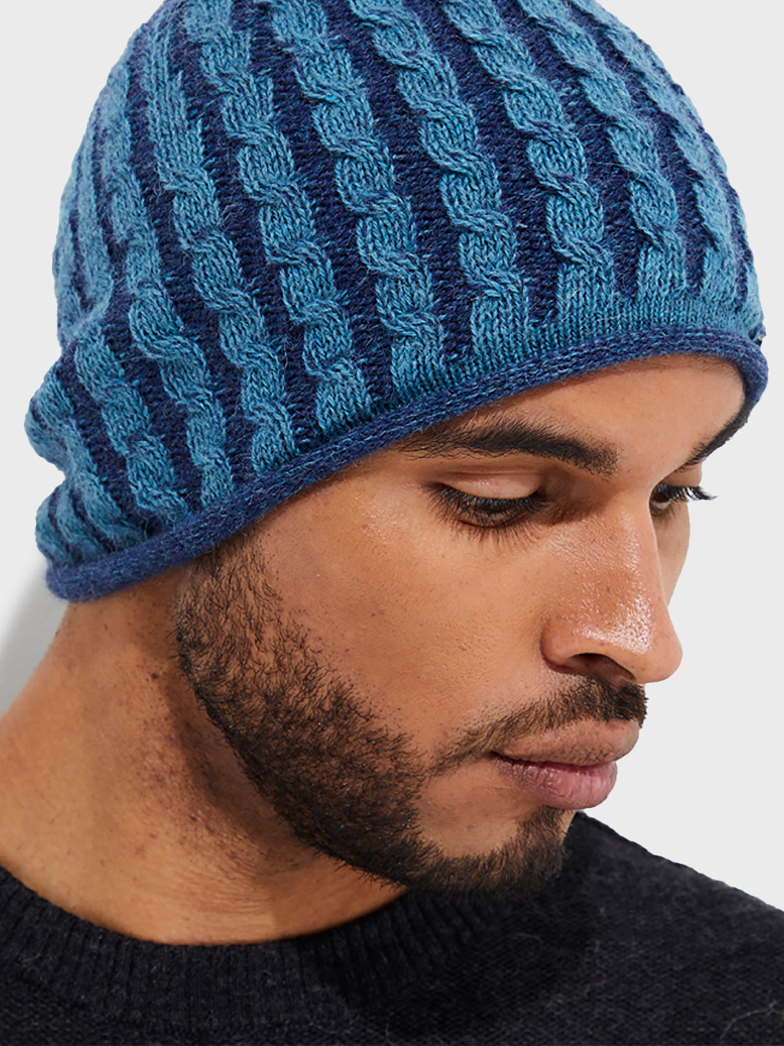 Gorro Yasikov De Baby Alpaca Color Turquesa