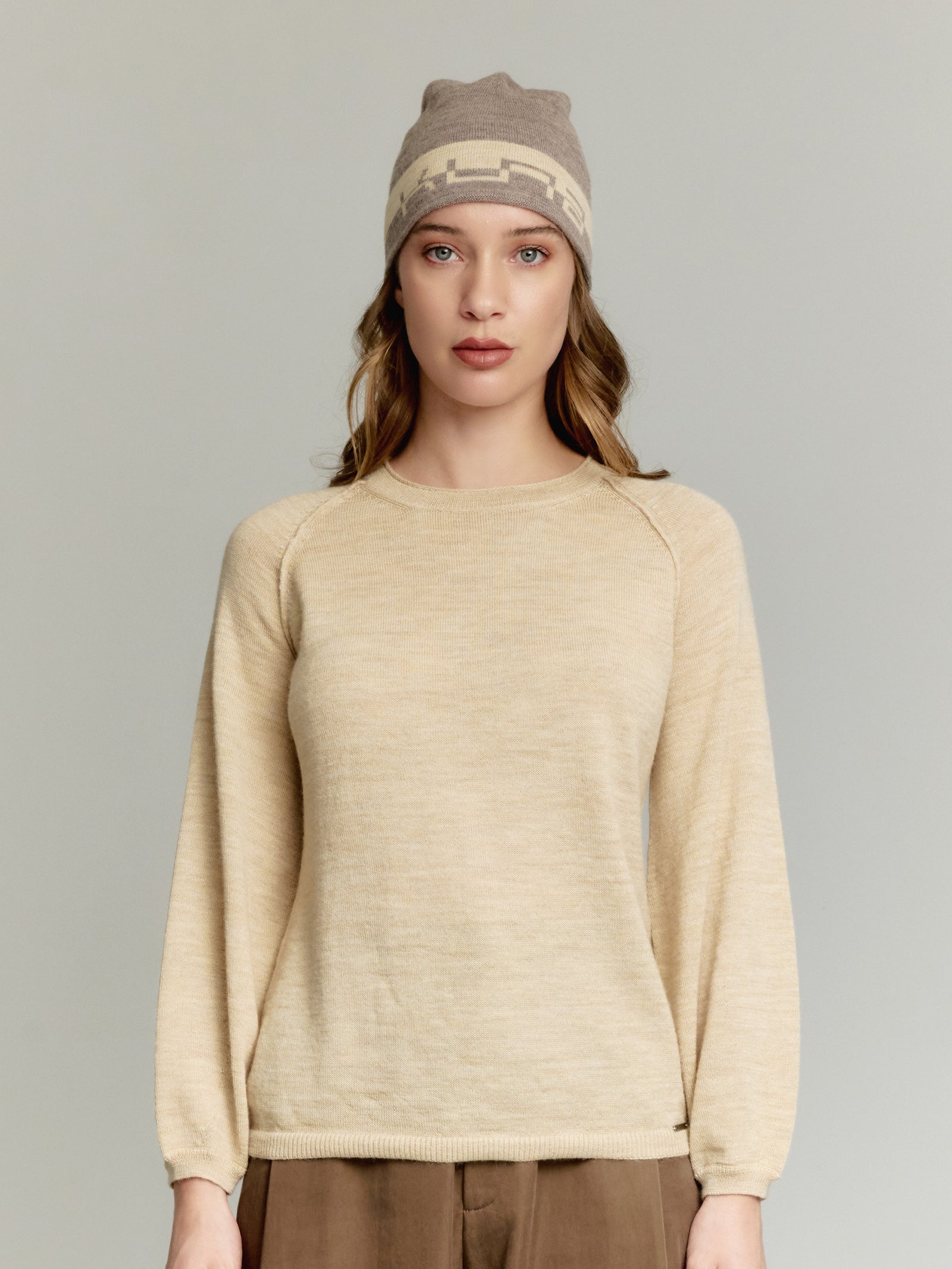 Gorro Yari De Baby Alpaca Color Beige