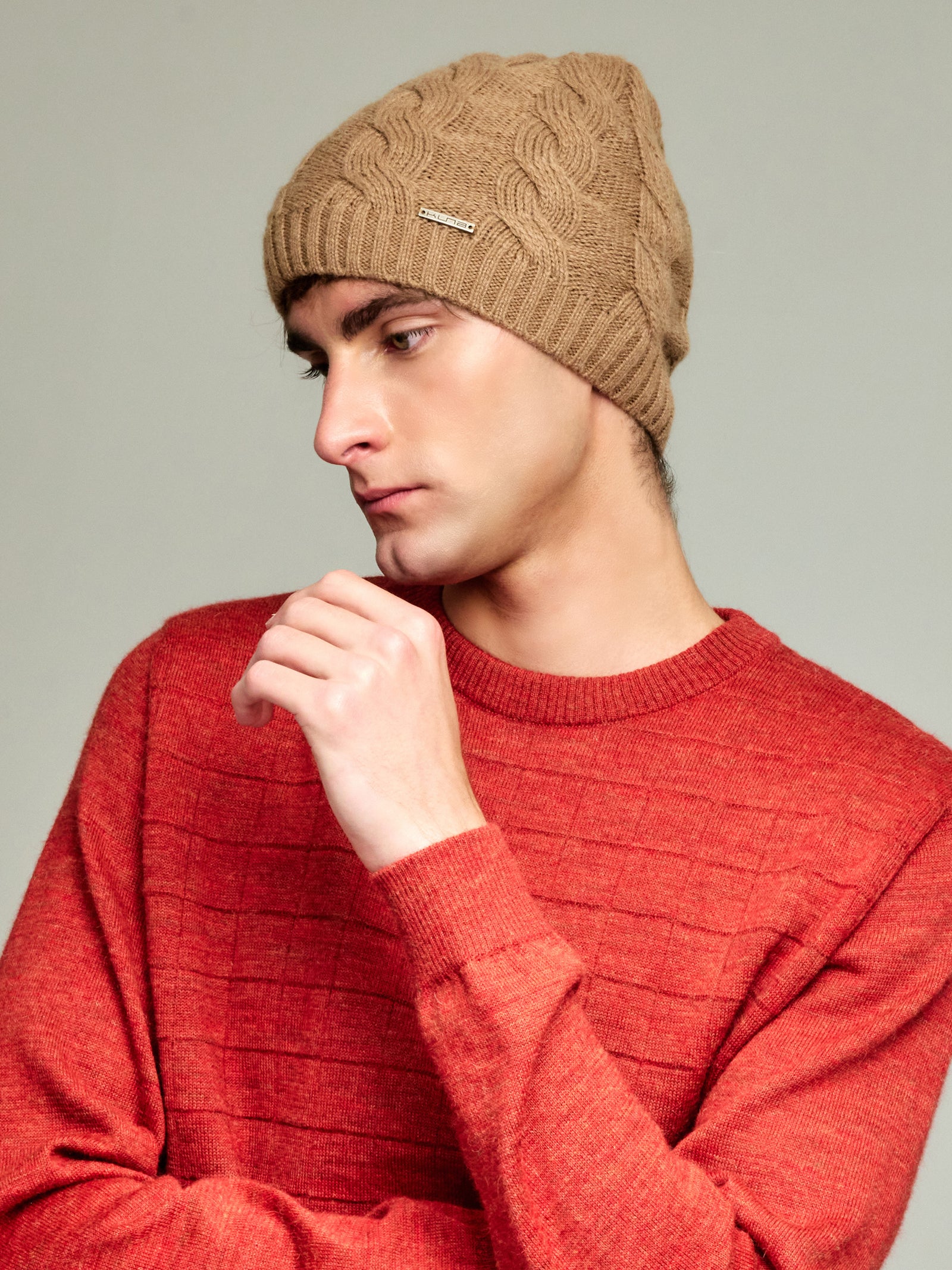 Yarela Baby Alpaca Hat Camel Color