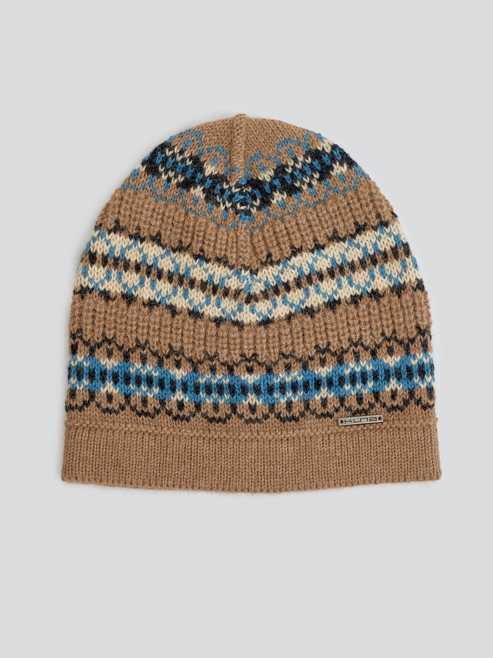 Camel Baby Alpaca Yoke Hat